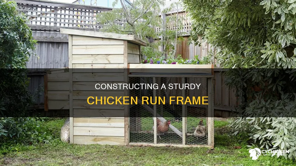 how to build a frame for a chicken run