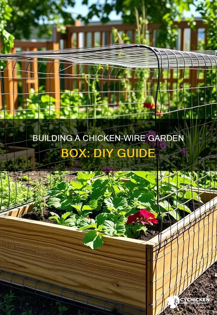 how to build a garden box with chicken wire