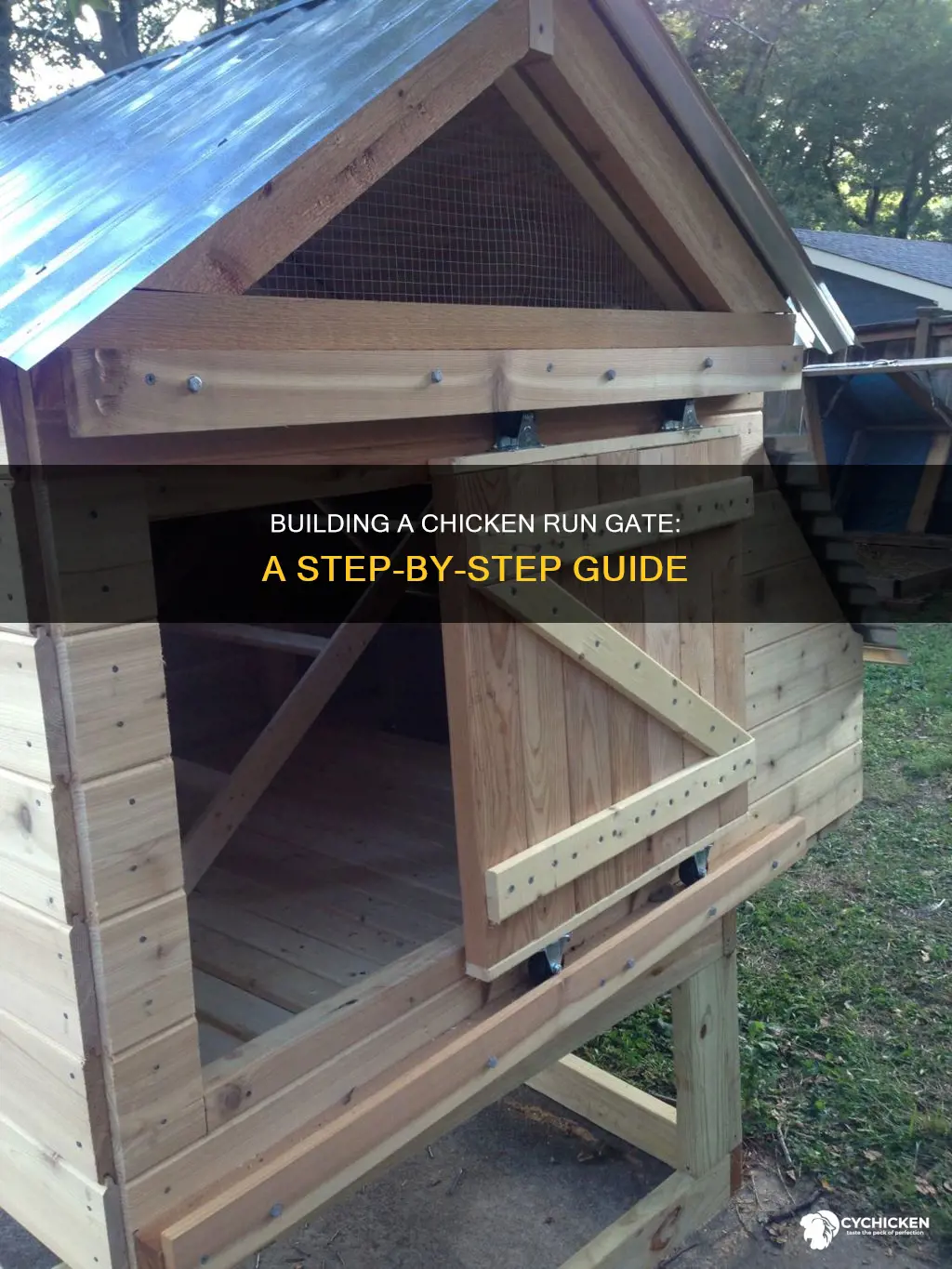 how to build a gate for a chicken run