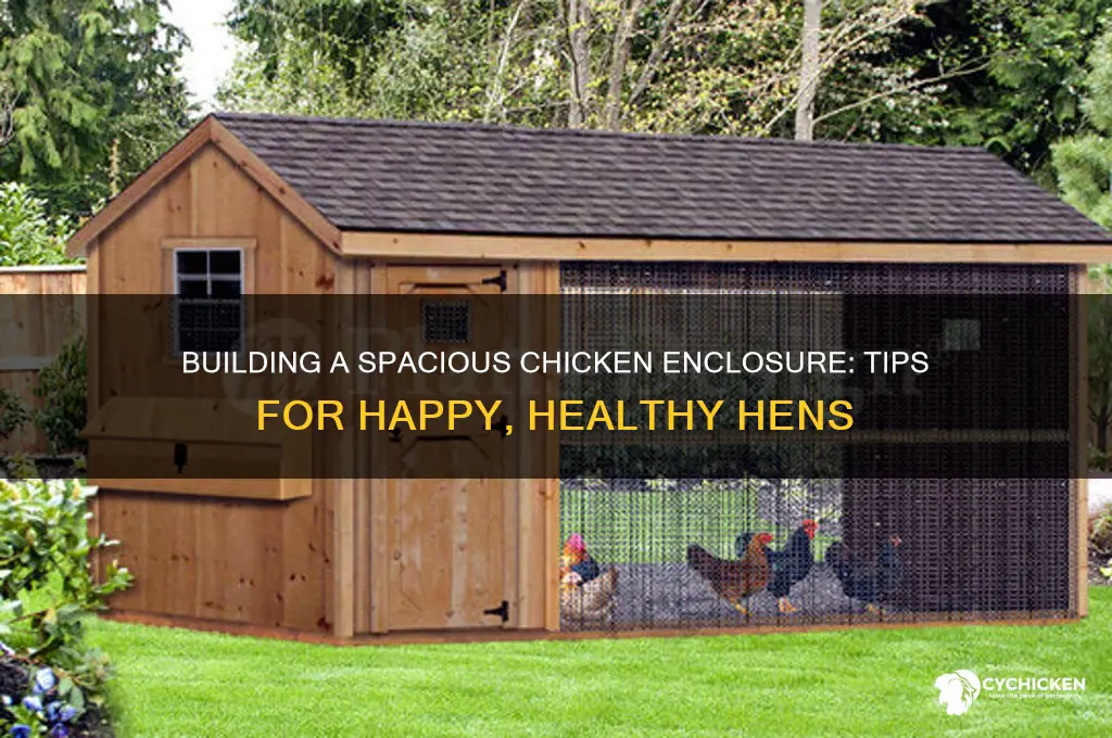 how to build a large chicken enclosure
