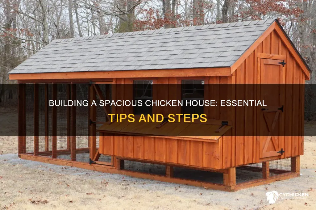 how to build a large chicken house