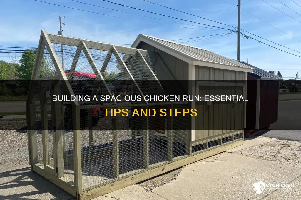 how to build a large chicken run