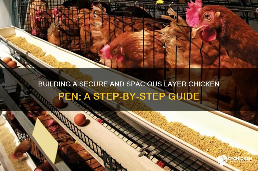 how to build a layer chicken pen