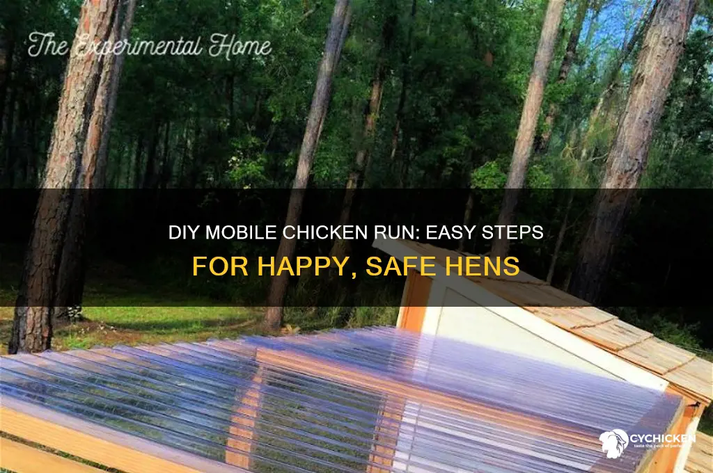 how to build a mobile chicken run