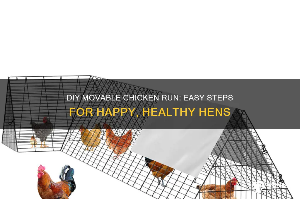 how to build a movable chicken run