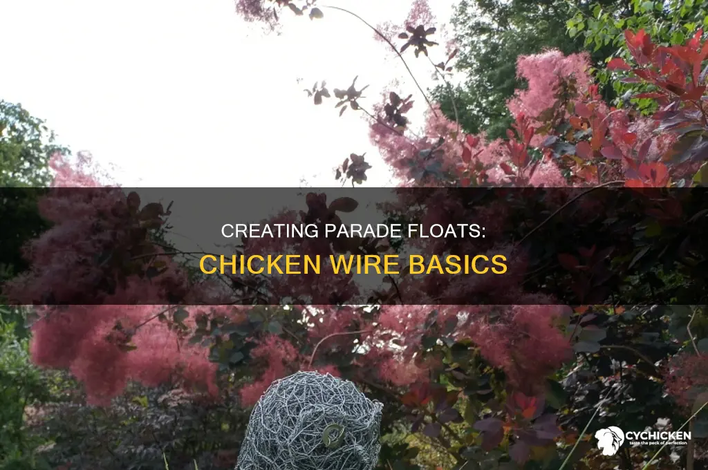 how to build a parade float chicken wire