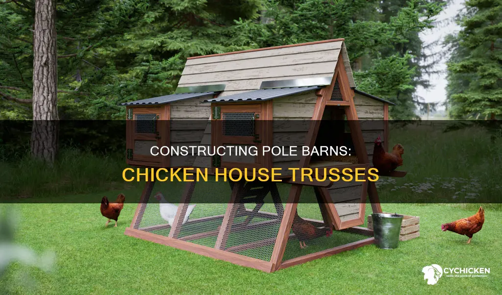 how to build a pole barn with chicken house trusses