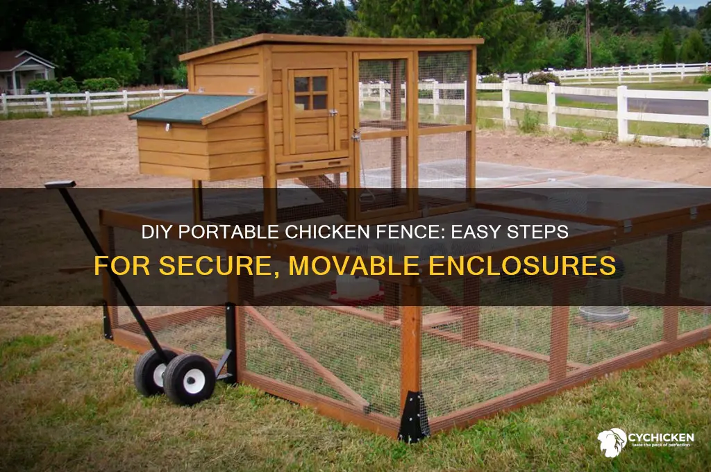 how to build a portable chicken fence
