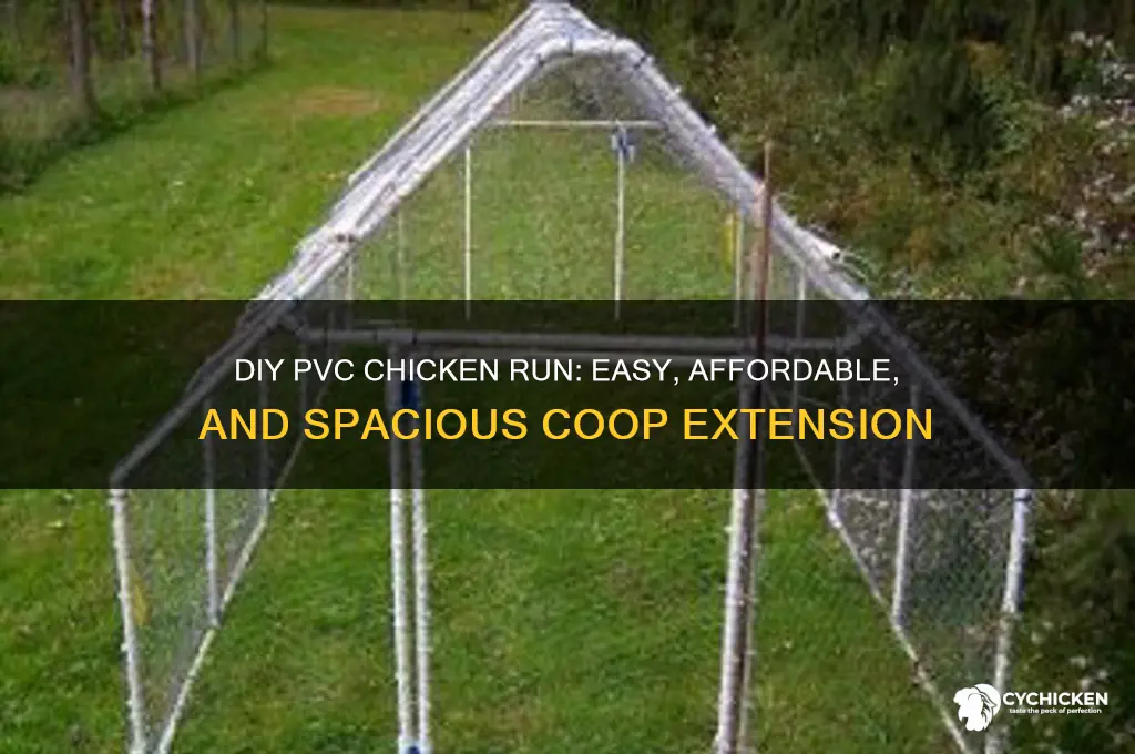 how to build a pvc chicken run