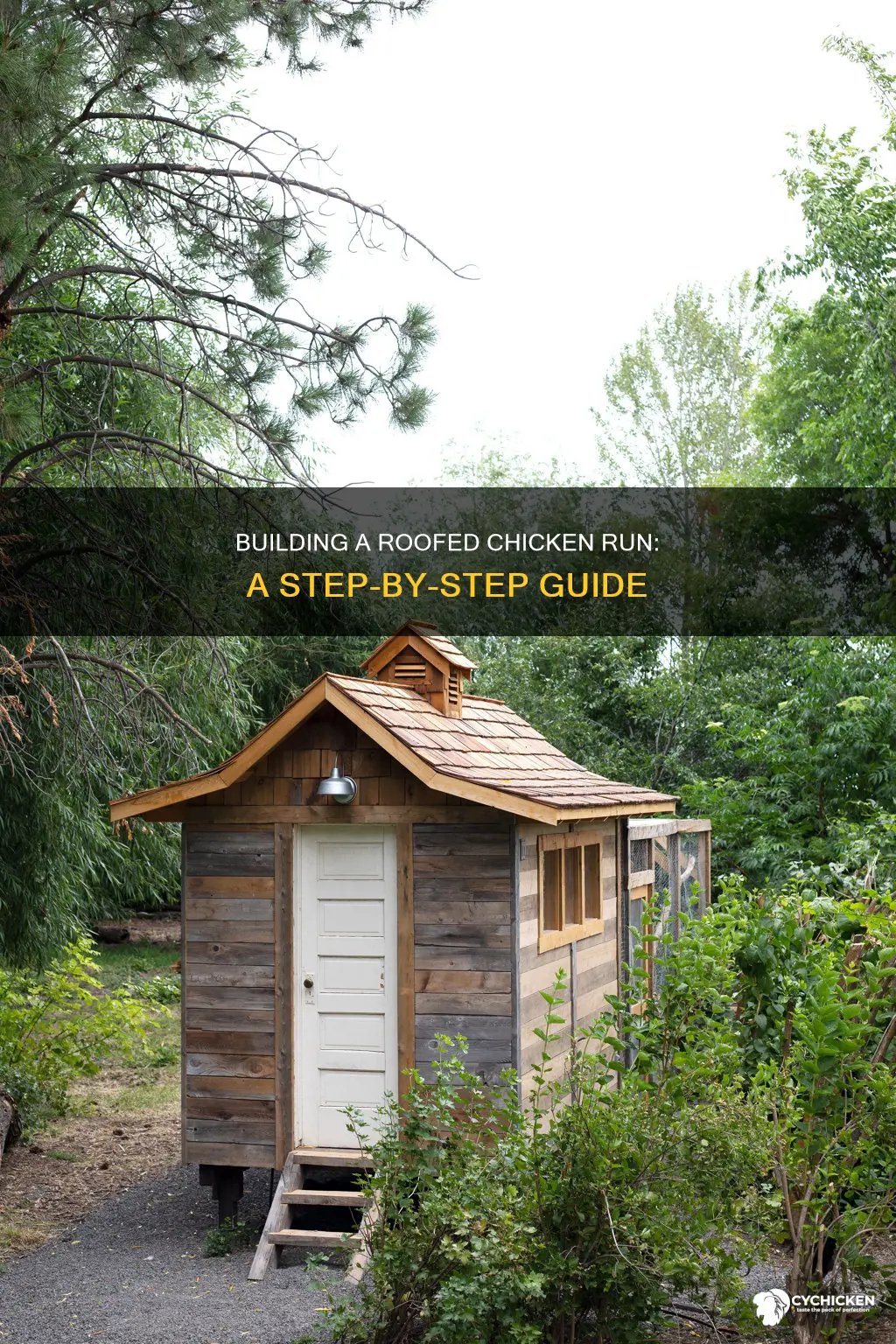 how to build a roof for a chicken run
