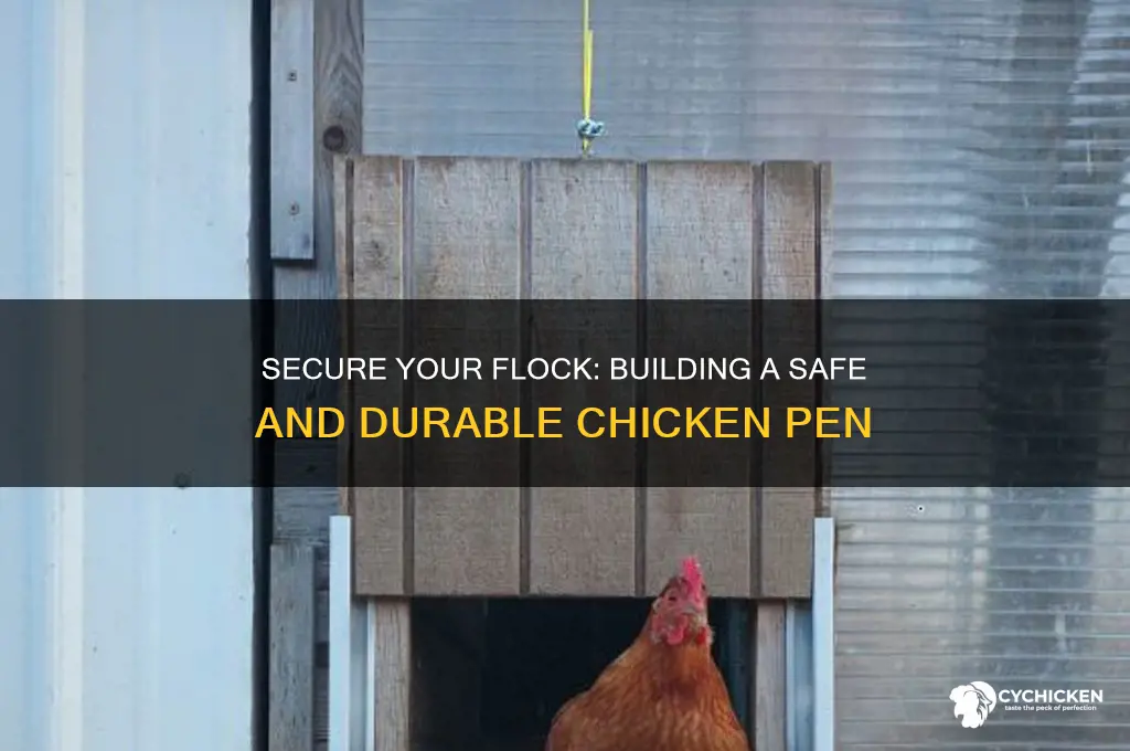 how to build a safe chicken pen