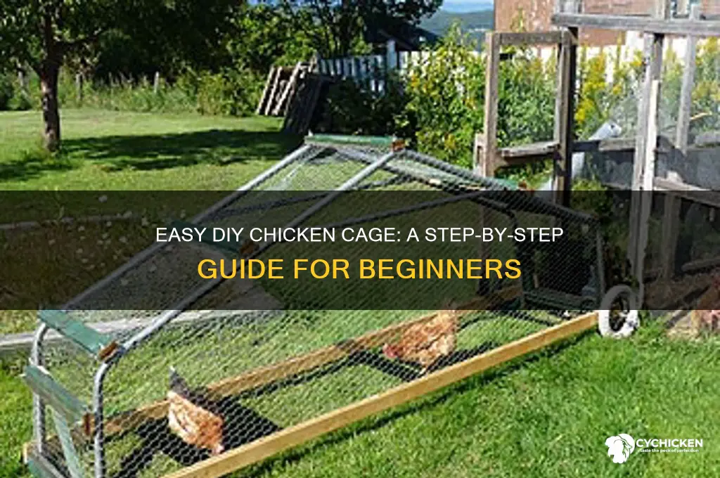 how to build a simple chicken cage