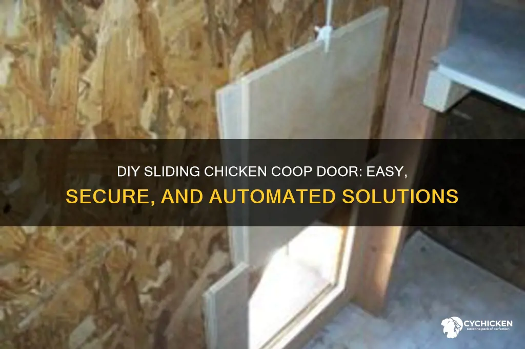 how to build a sliding chicken door