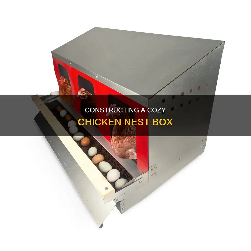 how to build a small a chicken nest box