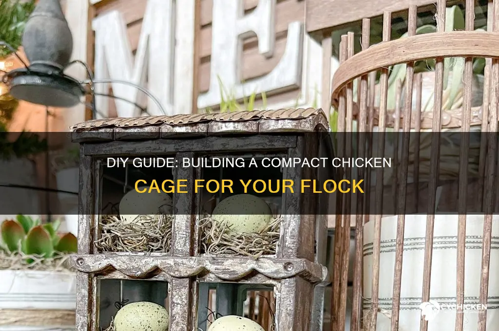how to build a small chicken cage