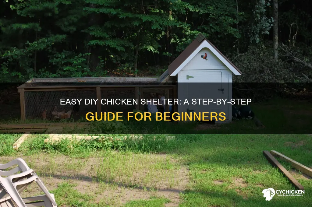 how to build a small chicken shelter