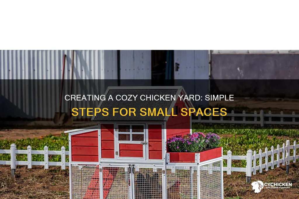how to build a small chicken yard