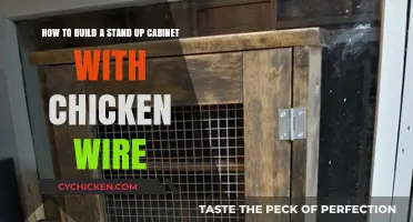 Constructing a Chicken Wire Stand-Up Cabinet
