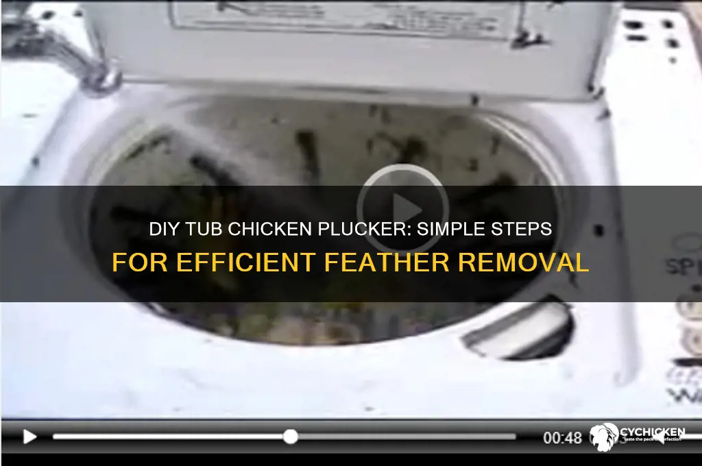 how to build a tub chicken plucker