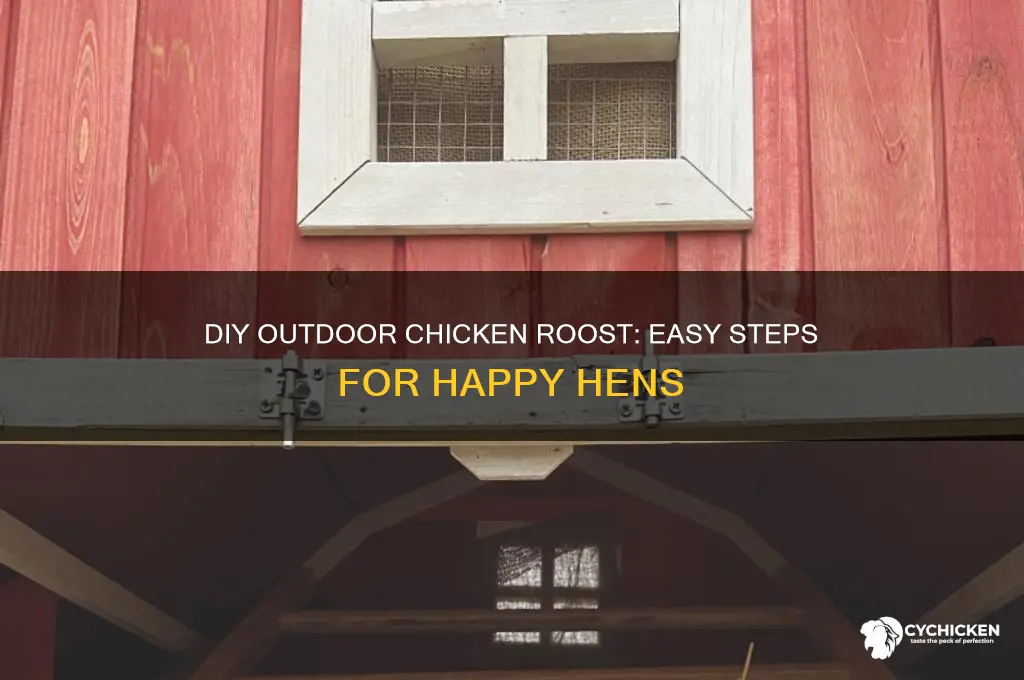 how to build an outdoor chicken roost