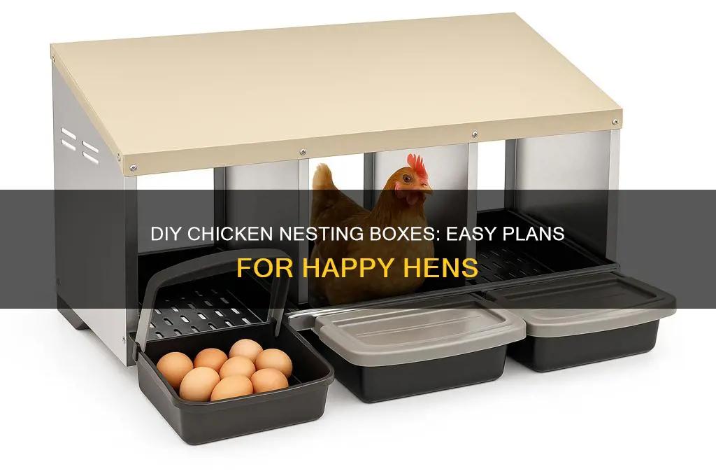 how to build chicken nesting boxes plans