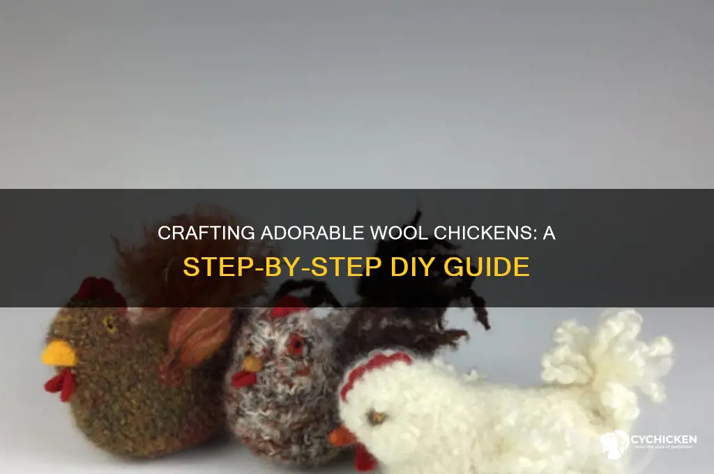 how to build chicken out of wool