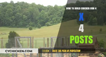 Constructing a Chicken Run: 4x4 Posts