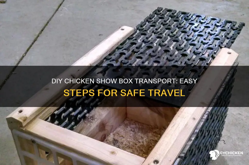 how to build chicken show boxs transort
