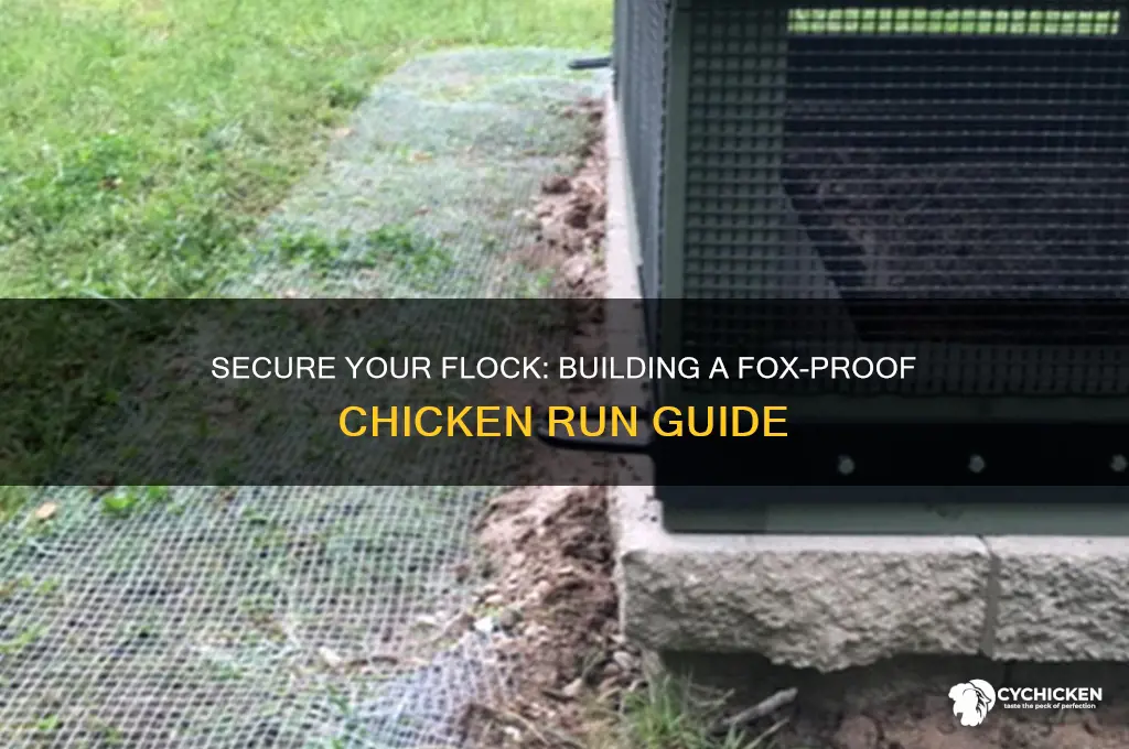 how to build fox proof chicken run