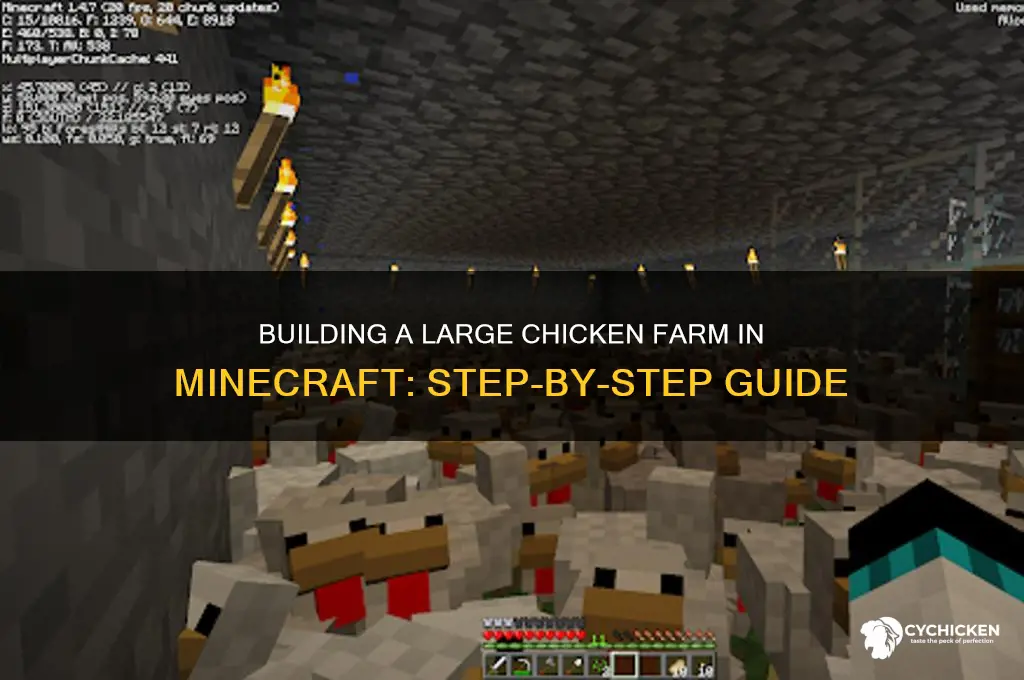 how to build large chicken farm mine