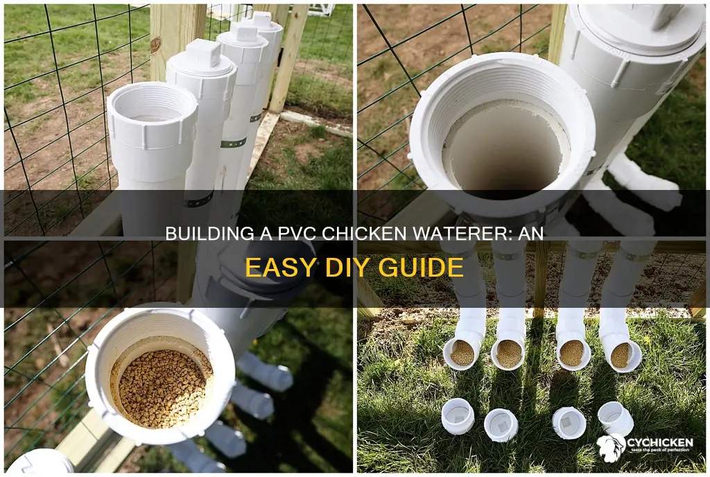 how to build pvc chicken waterer 2 inch pvc
