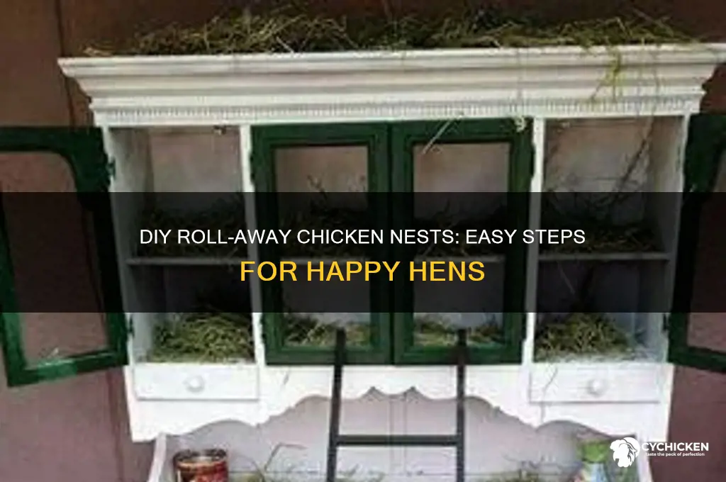 how to build roll away chicken nests