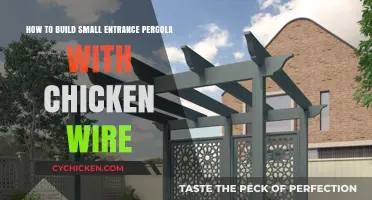 Building a Small Entrance Pergola with Chicken Wire
