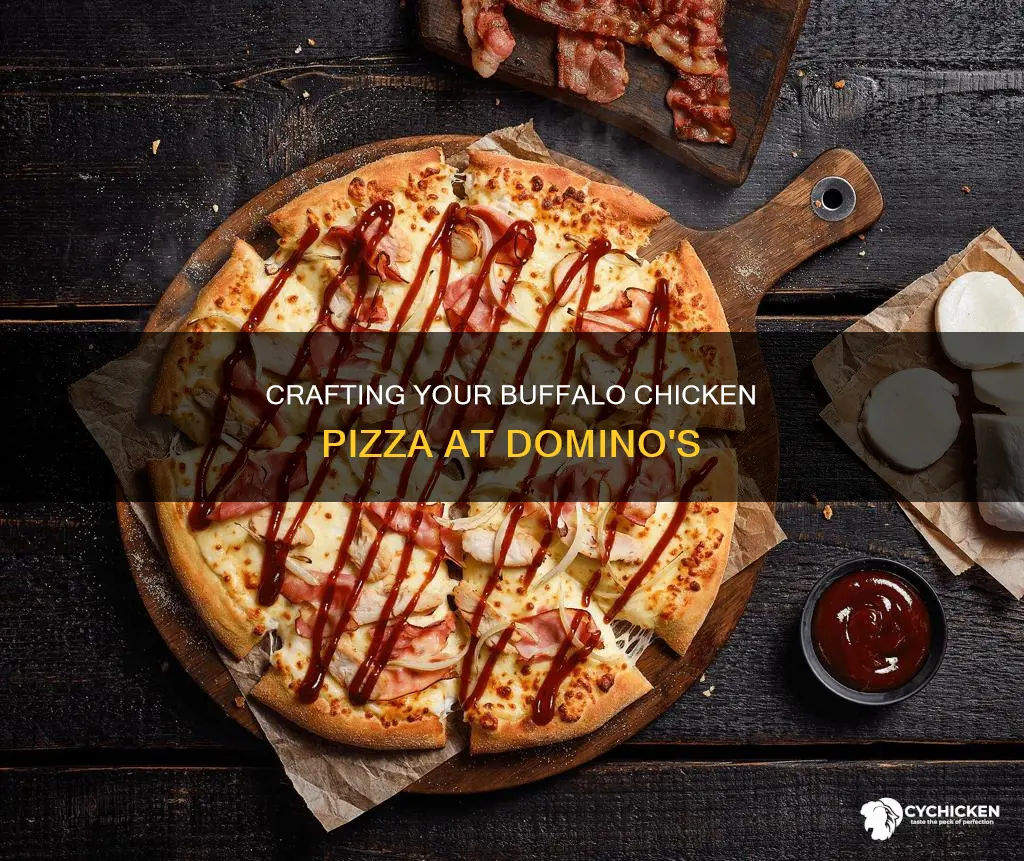 how to build your own buffalo chicken pizza at dominos