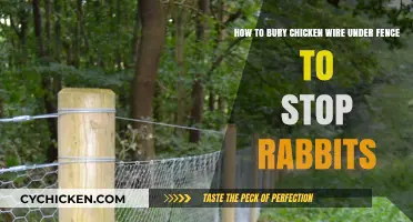 Protect Your Garden: Bury Chicken Wire Under Fence