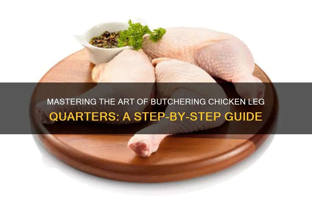 how to butcher a chicken leg quarter