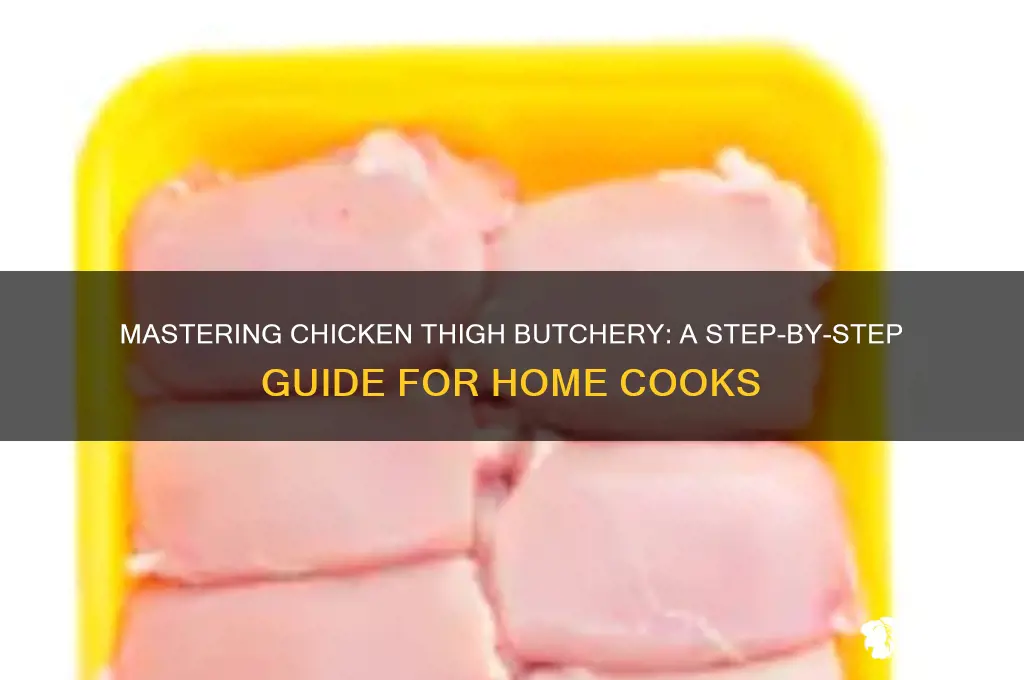 how to butcher a chicken thigh