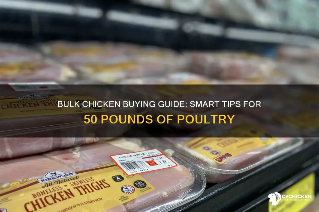 how to buy 50 pounds of chicken