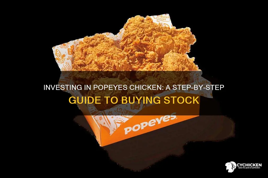 how to buy stock in popeyes chicken