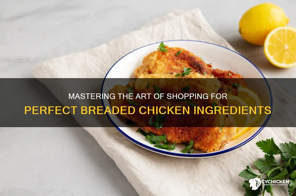 how to buy stuff for breadded chicken