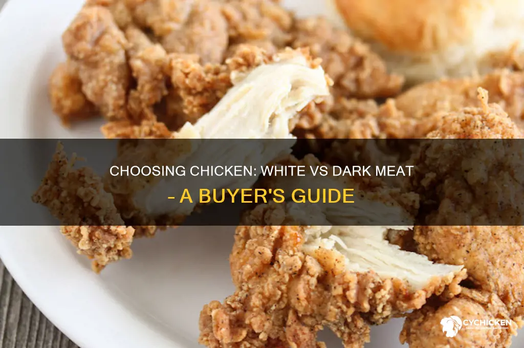 how to buy white vs dark chicken