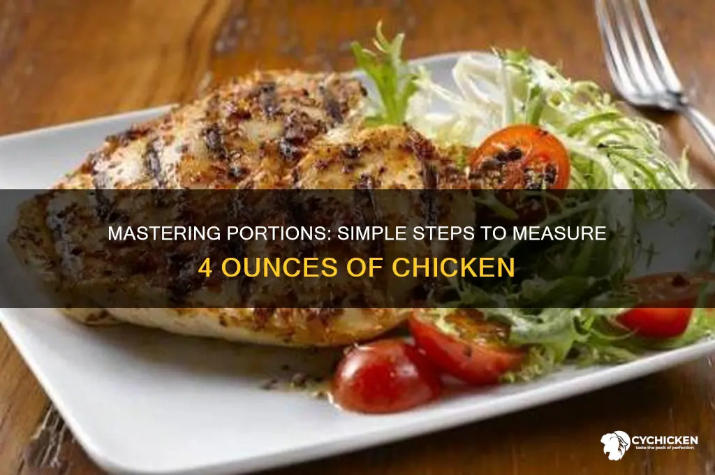 how to calculate 4 oz of chicken