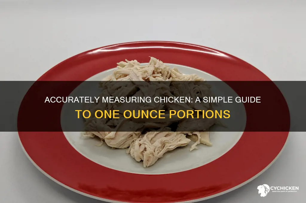 how to calculate one ounce of chicken
