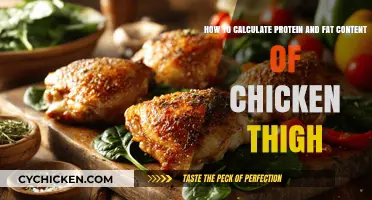 Calculating Protein and Fat in Chicken Thighs: A Simple Guide
