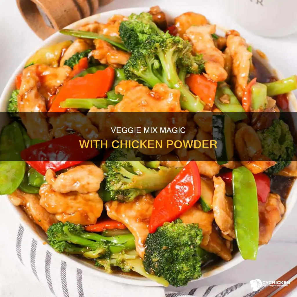 how to call the chicken powder to mix vegetable