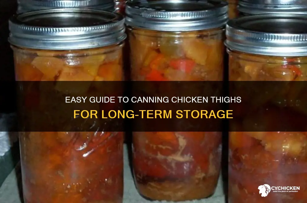 how to can chicken thighs
