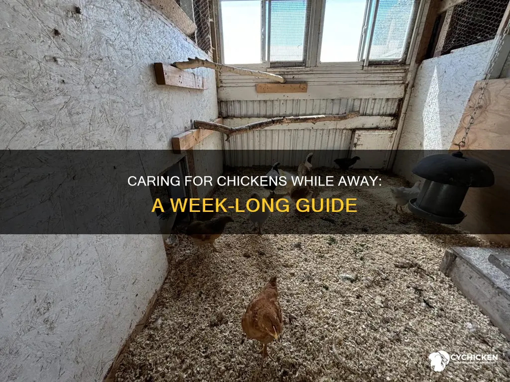 how to care a chicken when gone for a week