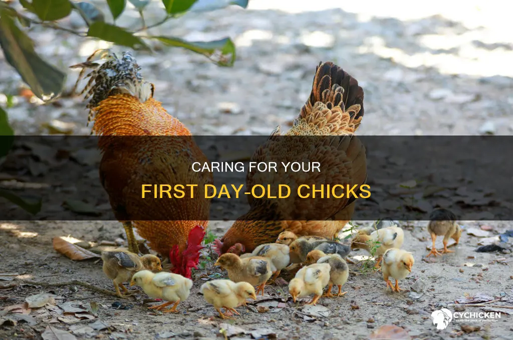 how to care for 1 day old chicks