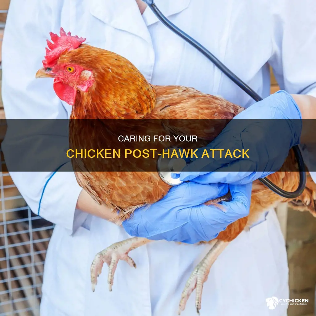 how to care for a chicken after a hawk attack
