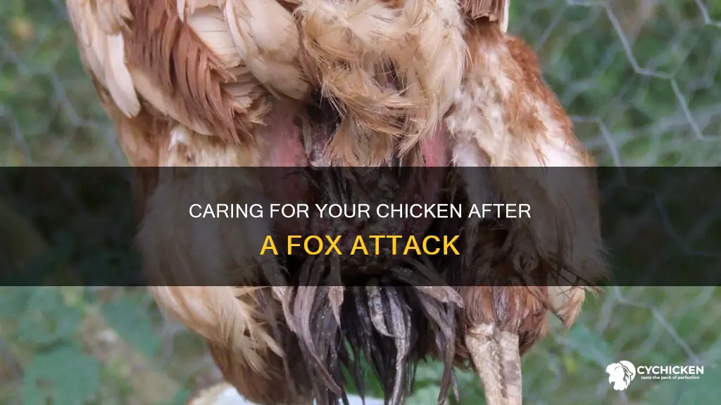 how to care for a chicken attacked by a fox